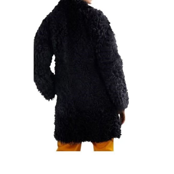 Aritzia Le Fou Wilfred Black Fuzzy Faux Fur Jacket - Picture 11 of 12